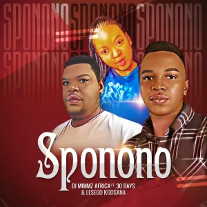 Dj Mimmz Africa - Sponono fT. 30 Days & LeSeGo Kgosana (artwork)